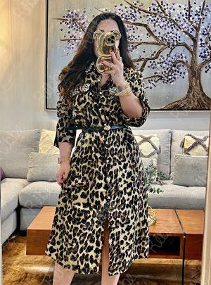 Vestido Print Cristales