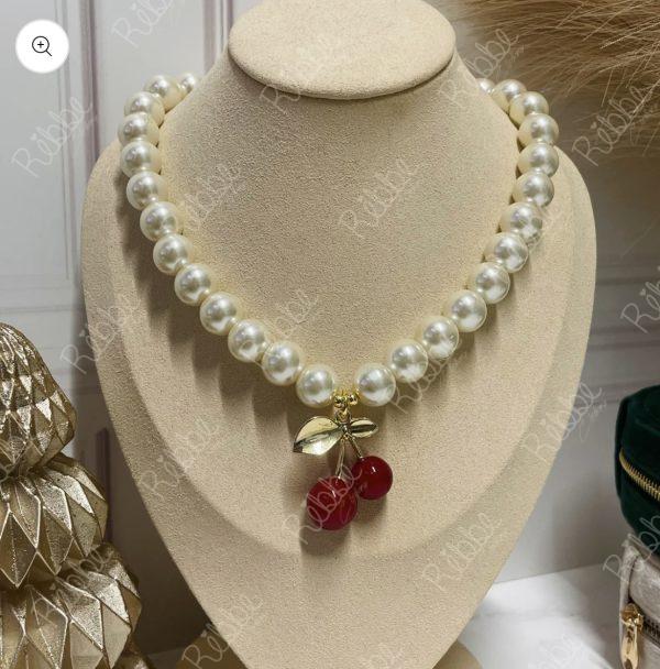 Collar cerezas Perlas 🍒