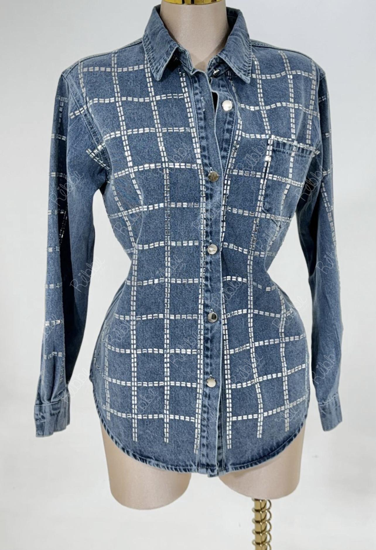 Denim cristales