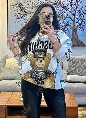 Oso cadenas blanco