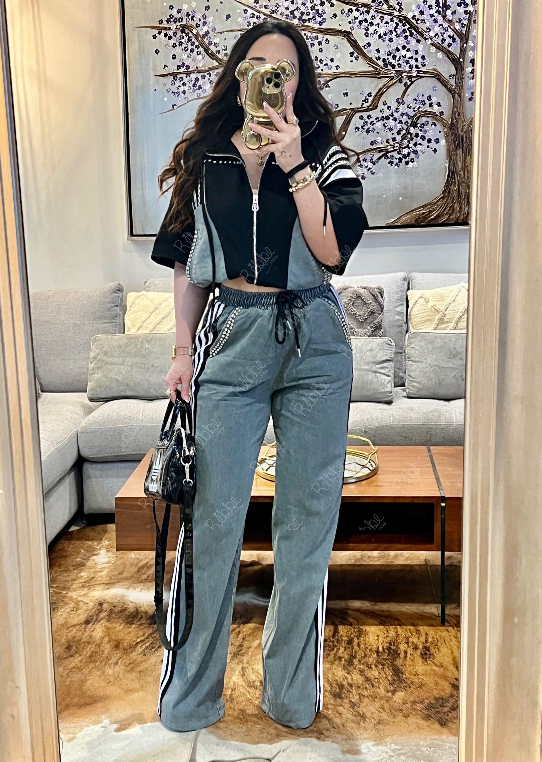 Set denim negro
