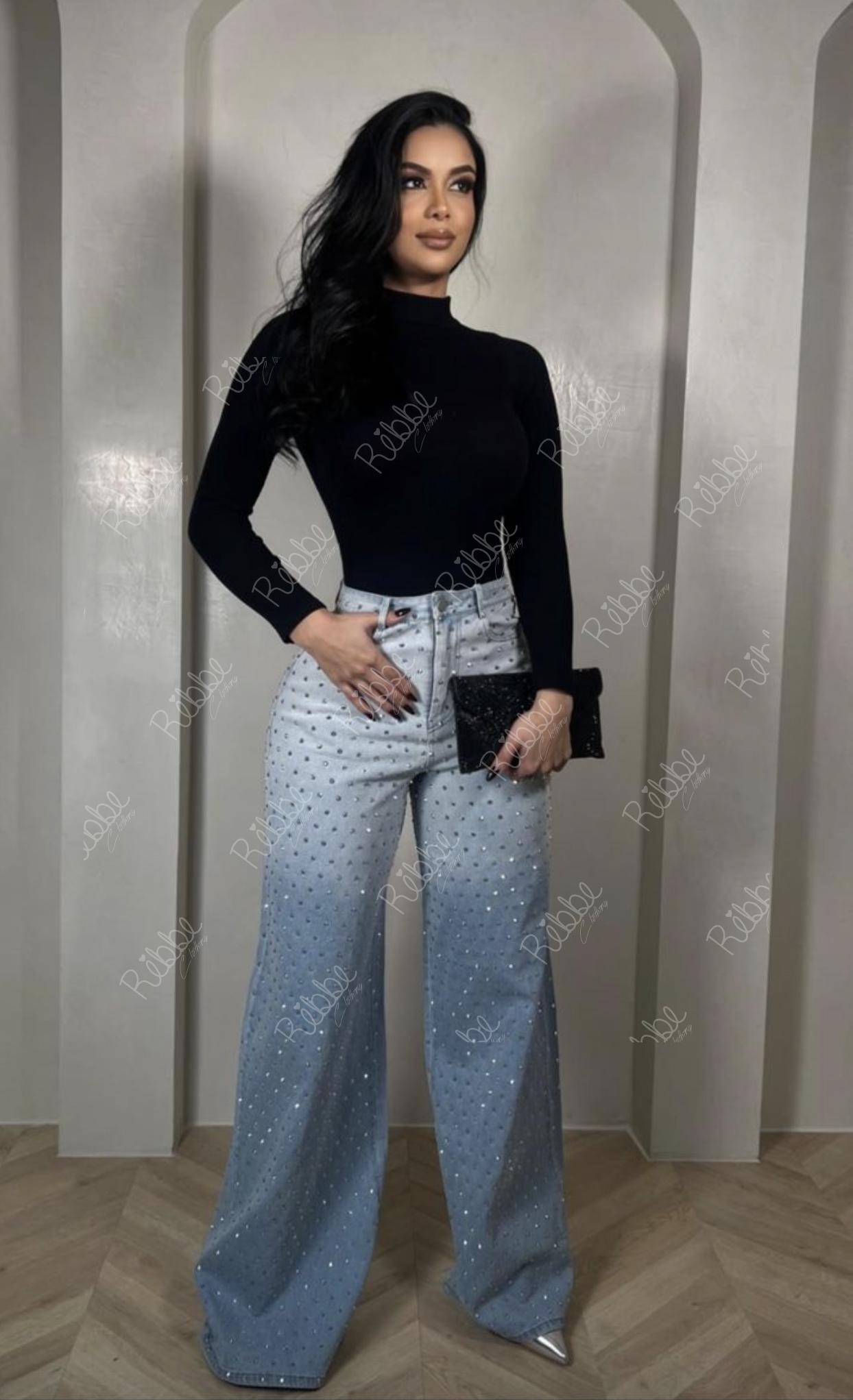 Jeans cristales