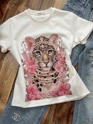 T shirt tigre Perlas