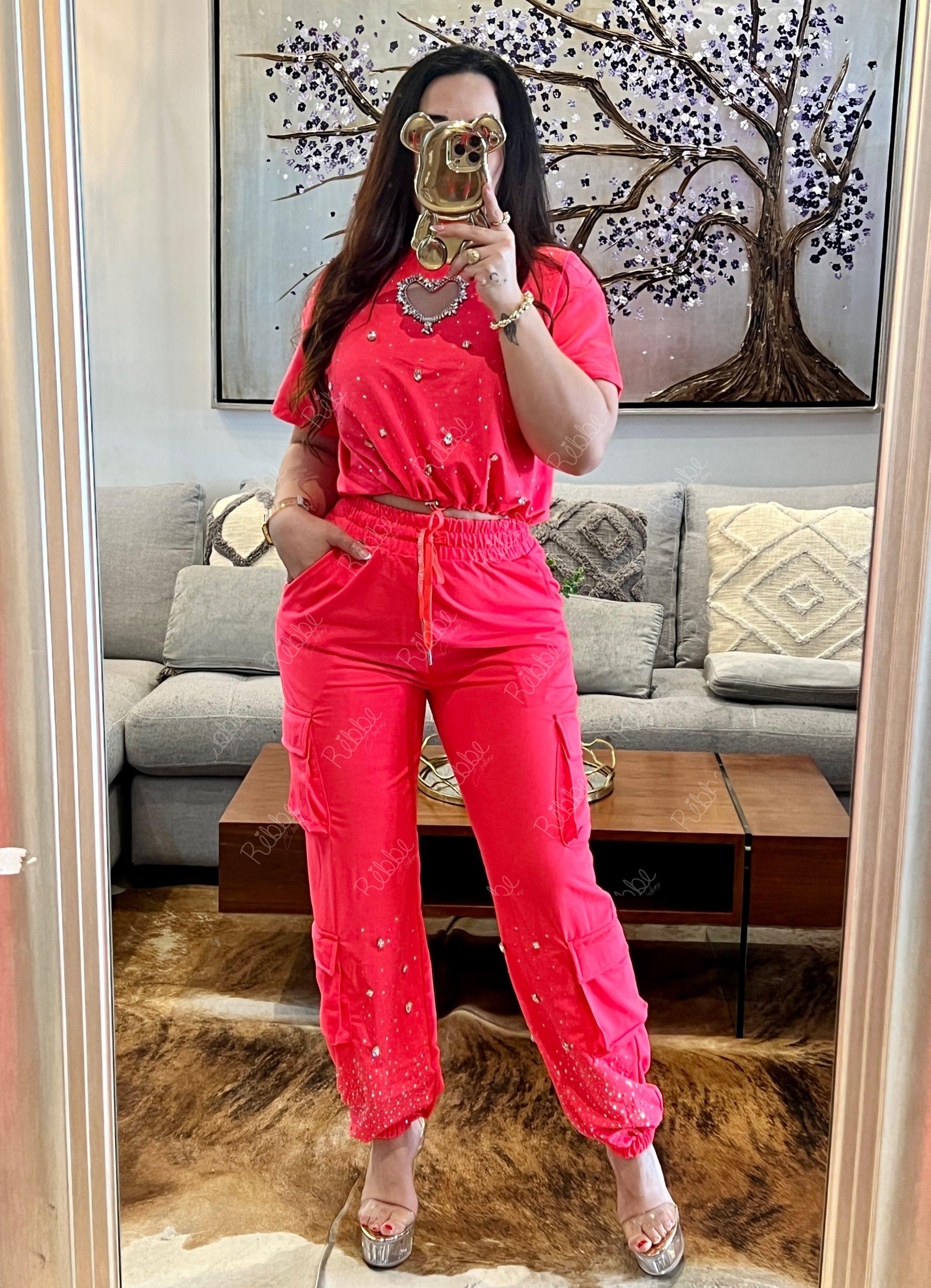 Set coral corazón
