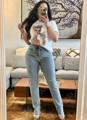 Jeans cristales