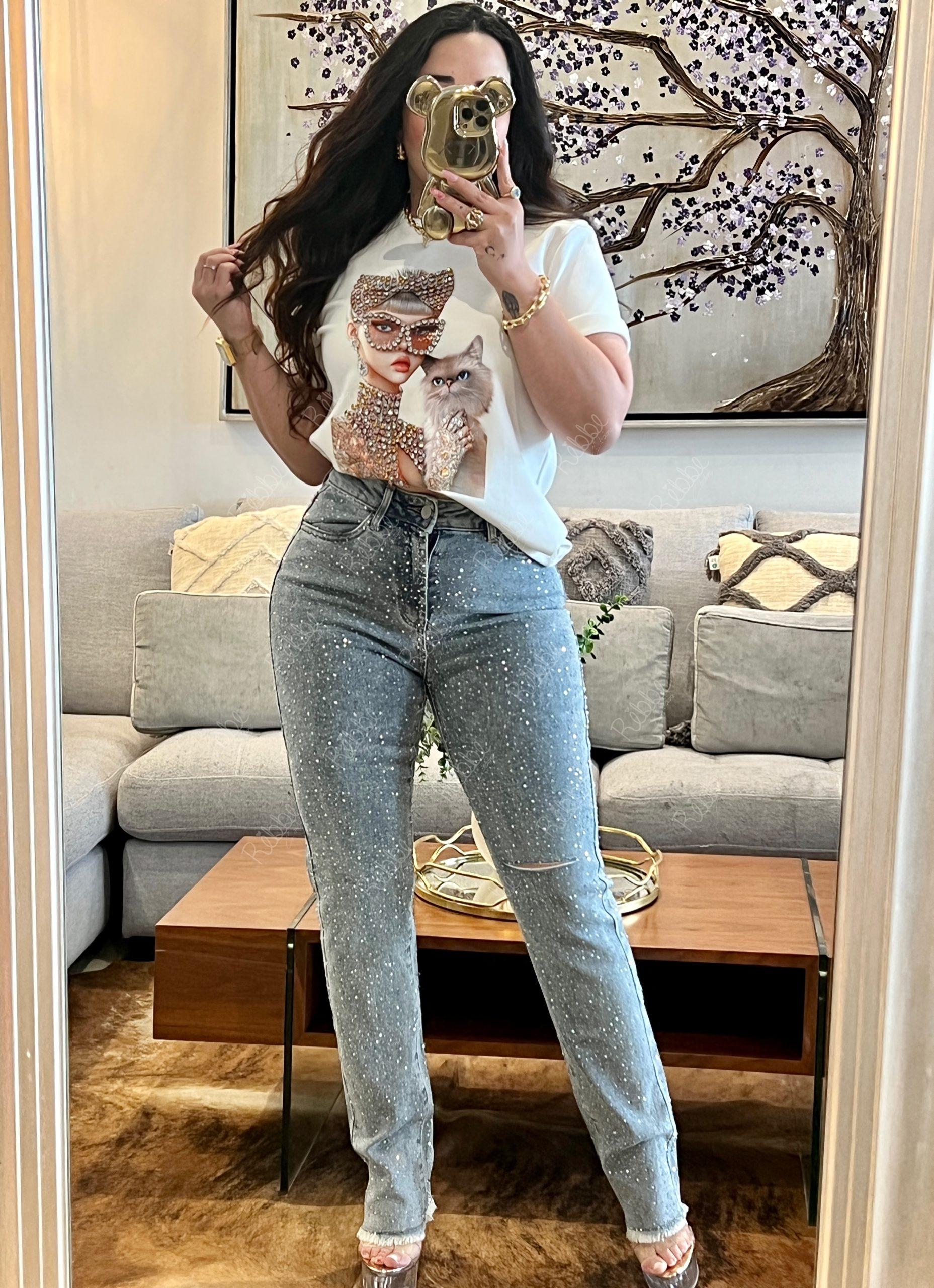Jeans cristales
