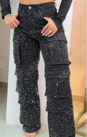 Cargo cristales negro