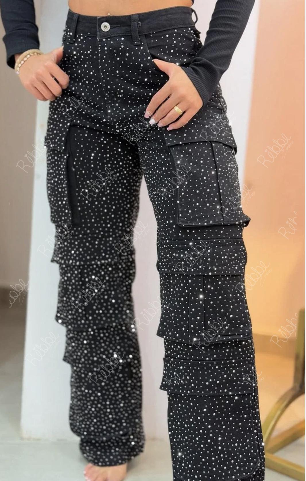 Cargo cristales negro