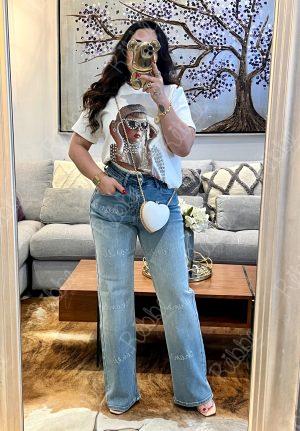 Jeans chanel cristales