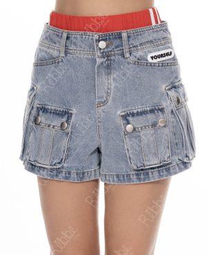 Short cargo rojo