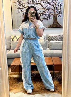 Set encaje pantalón