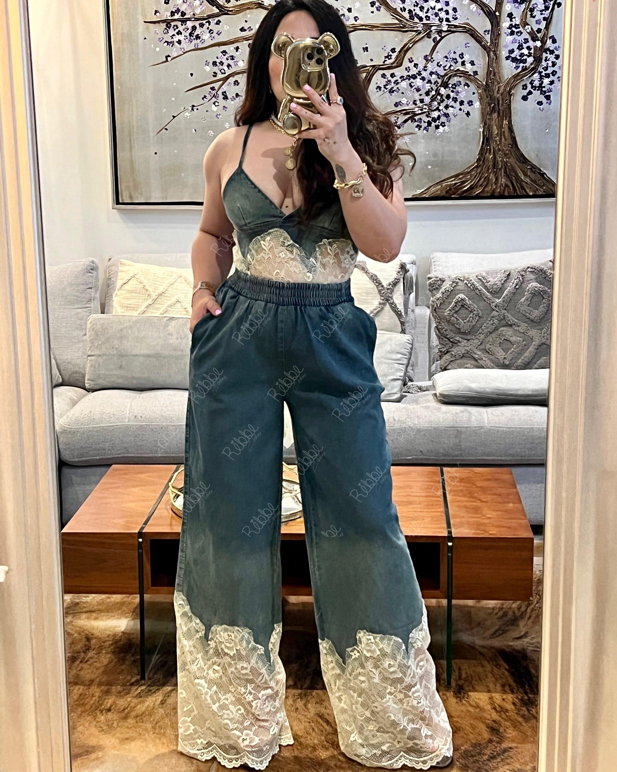 Entérizo con encaje