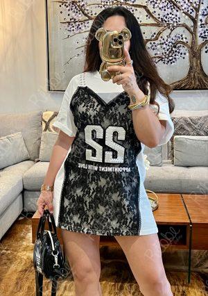 Bluson encaje blanco