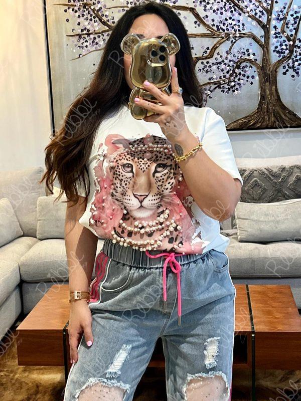 Blusa Tigre 🐅 Rosa