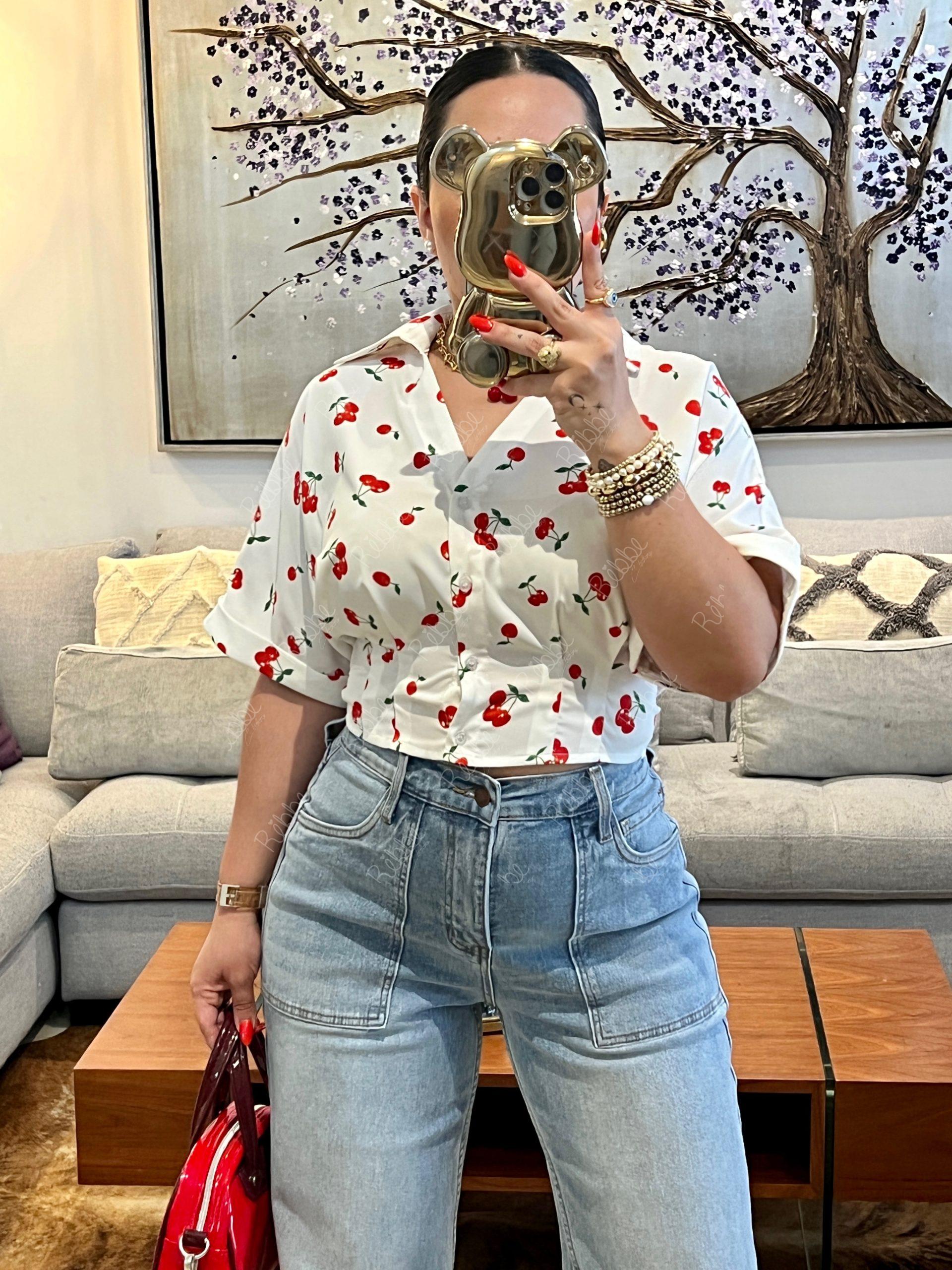 Blusa cerezas
