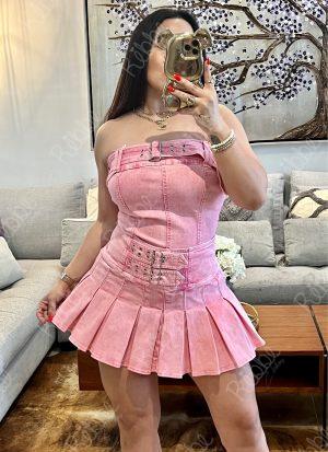 Set falda rosa