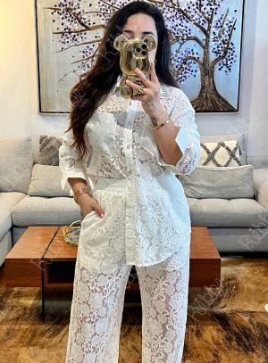 Set encaje blanco