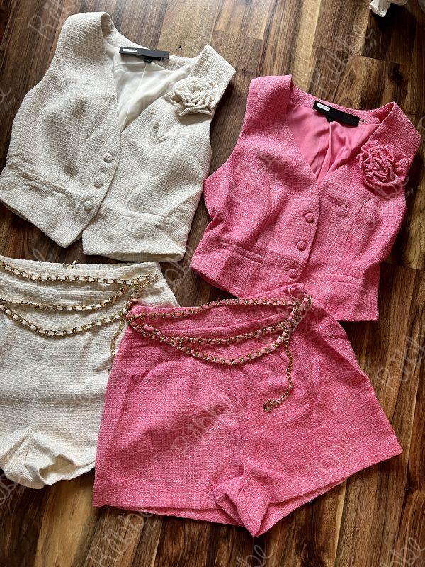 Set flor rosa