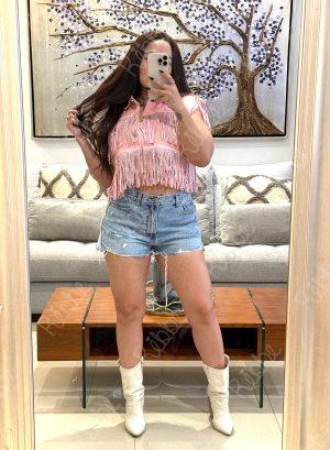 Blusa Flecos Rosa