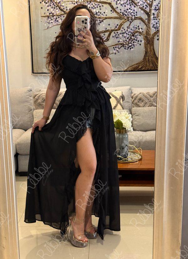 Maxi blusa negra