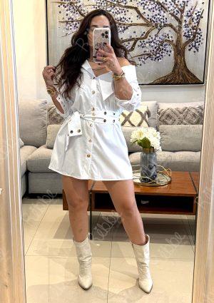 Blusón botones dorados