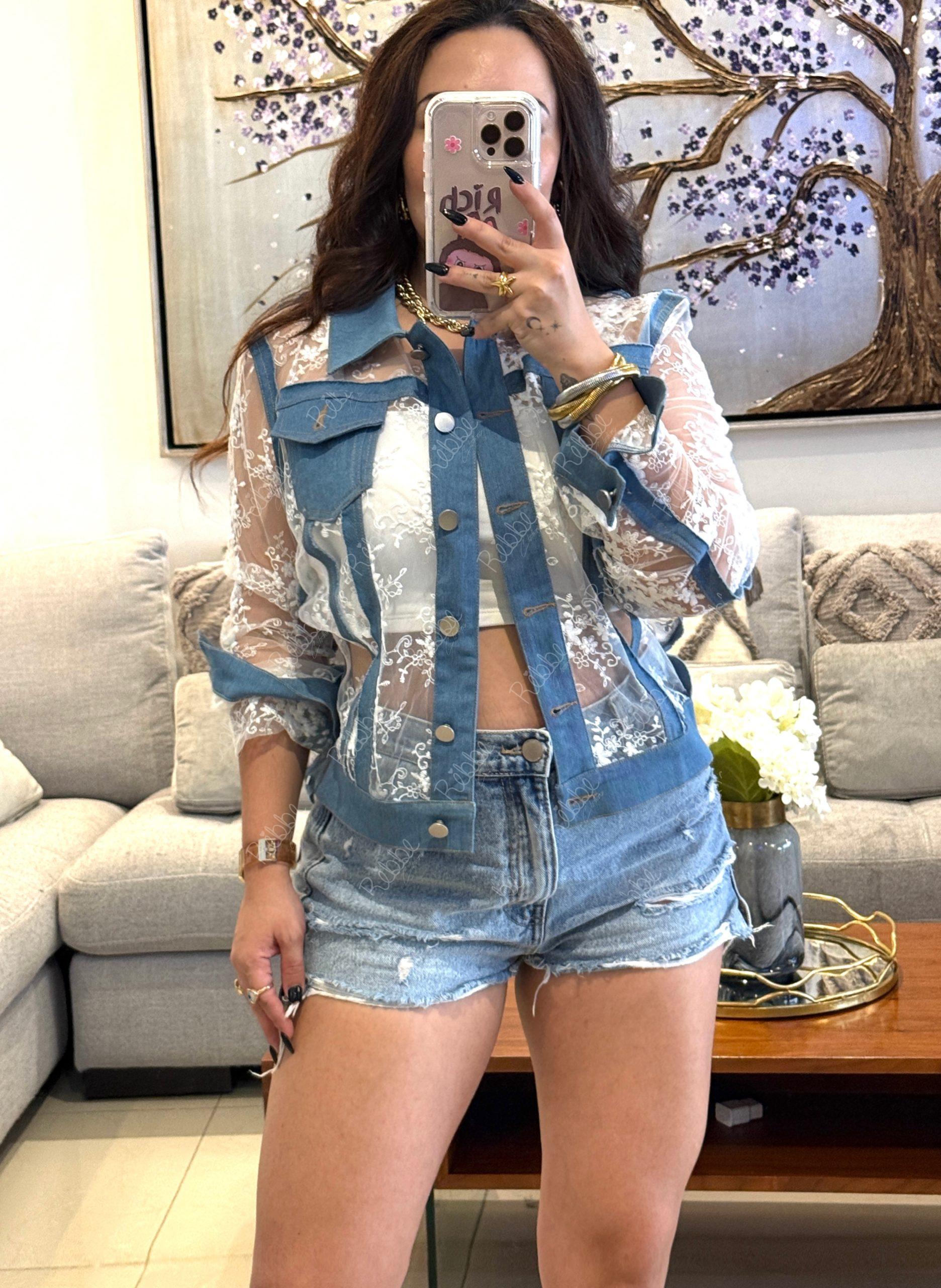 Chamarra trasparencias