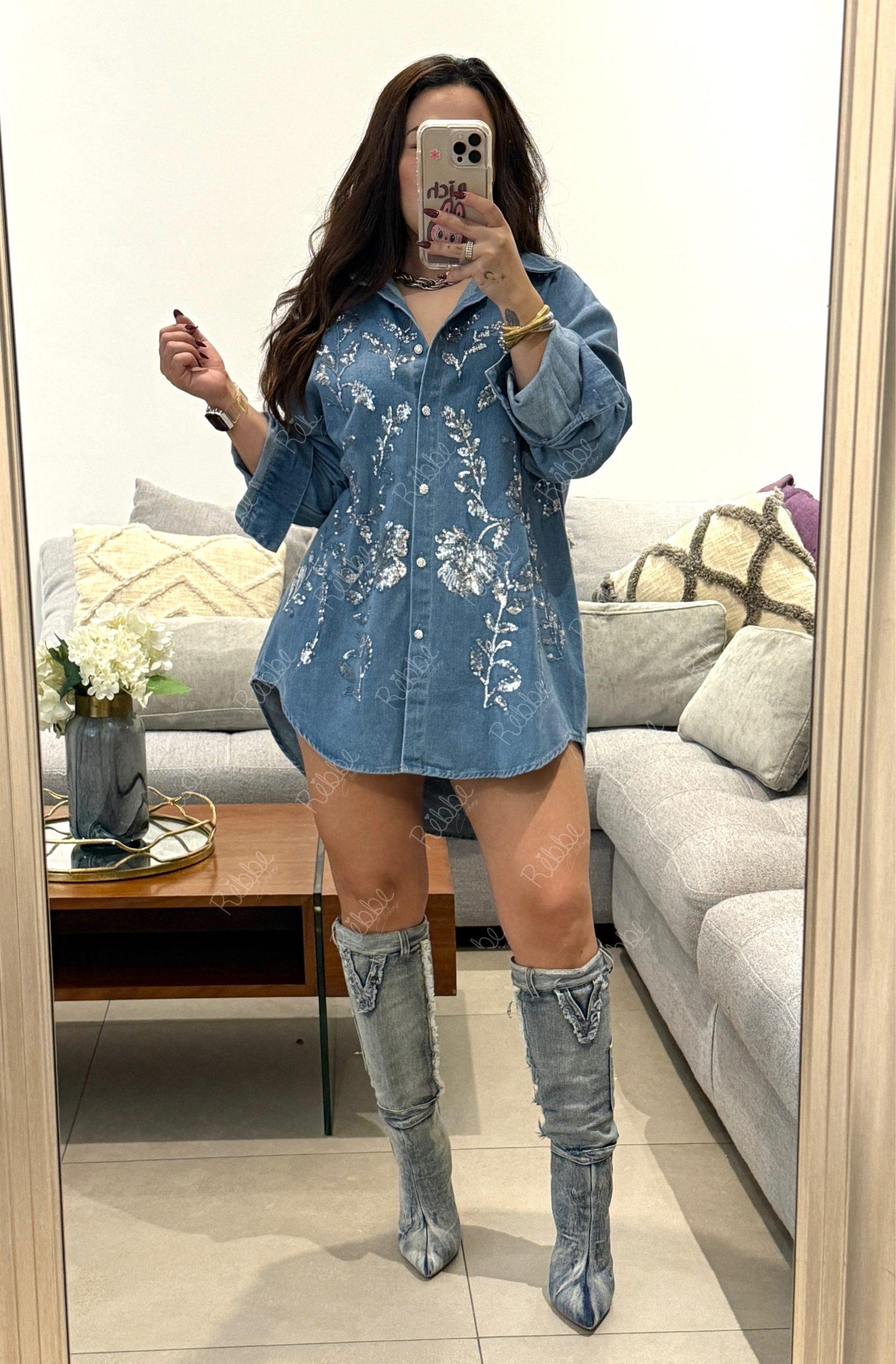 Blusa mezclilla
