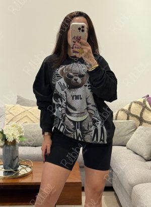 Sudadera oso negra