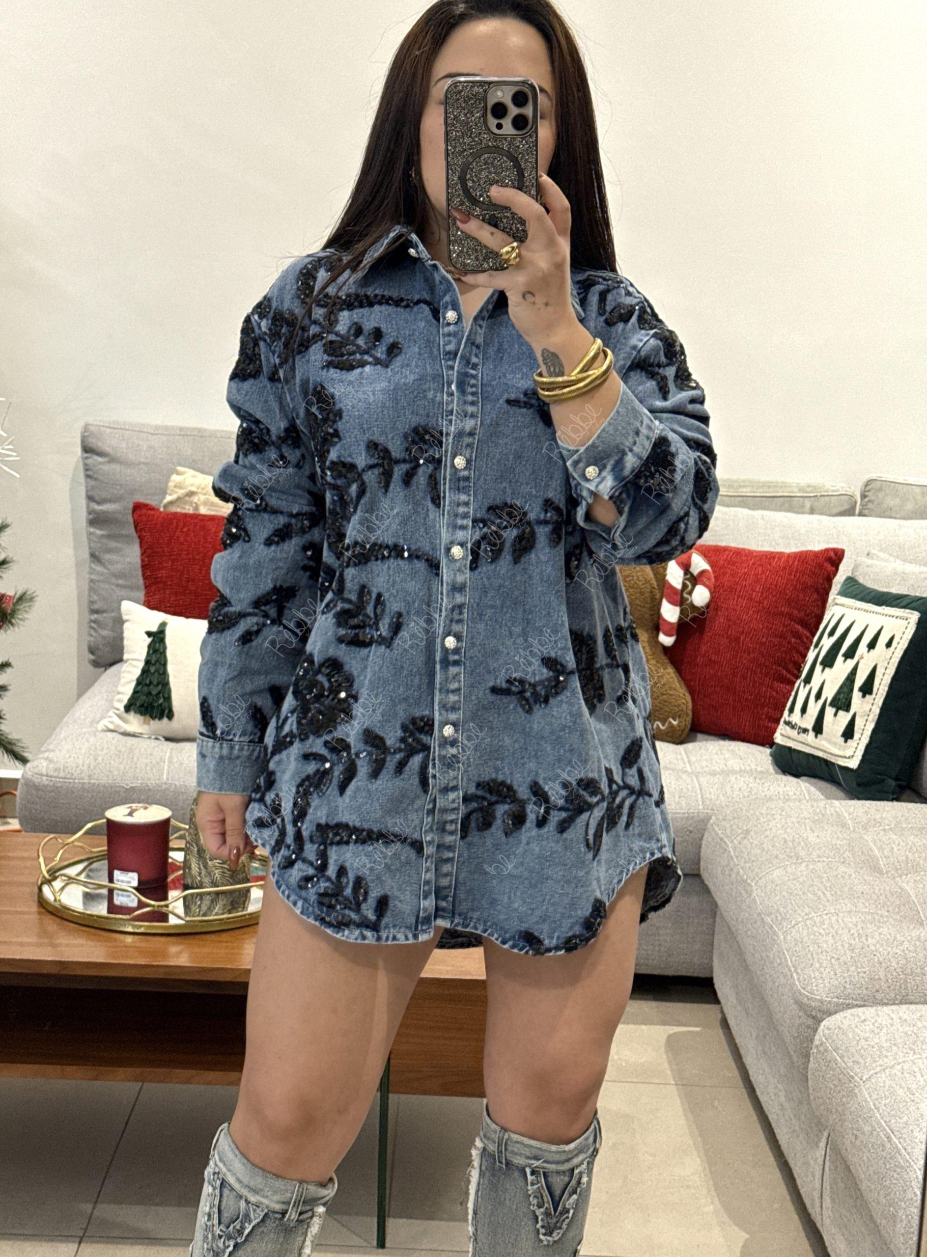 Blusa mezclilla