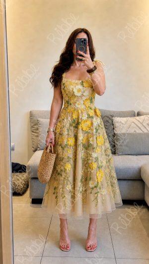 Vestido flores amarillas