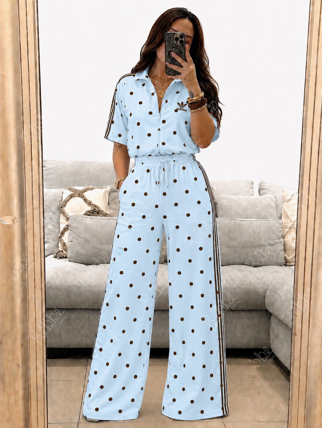 Set ad celeste con café