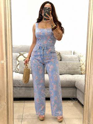 Set denim flores