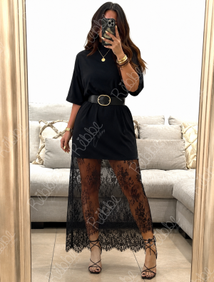 Vestido con encaje