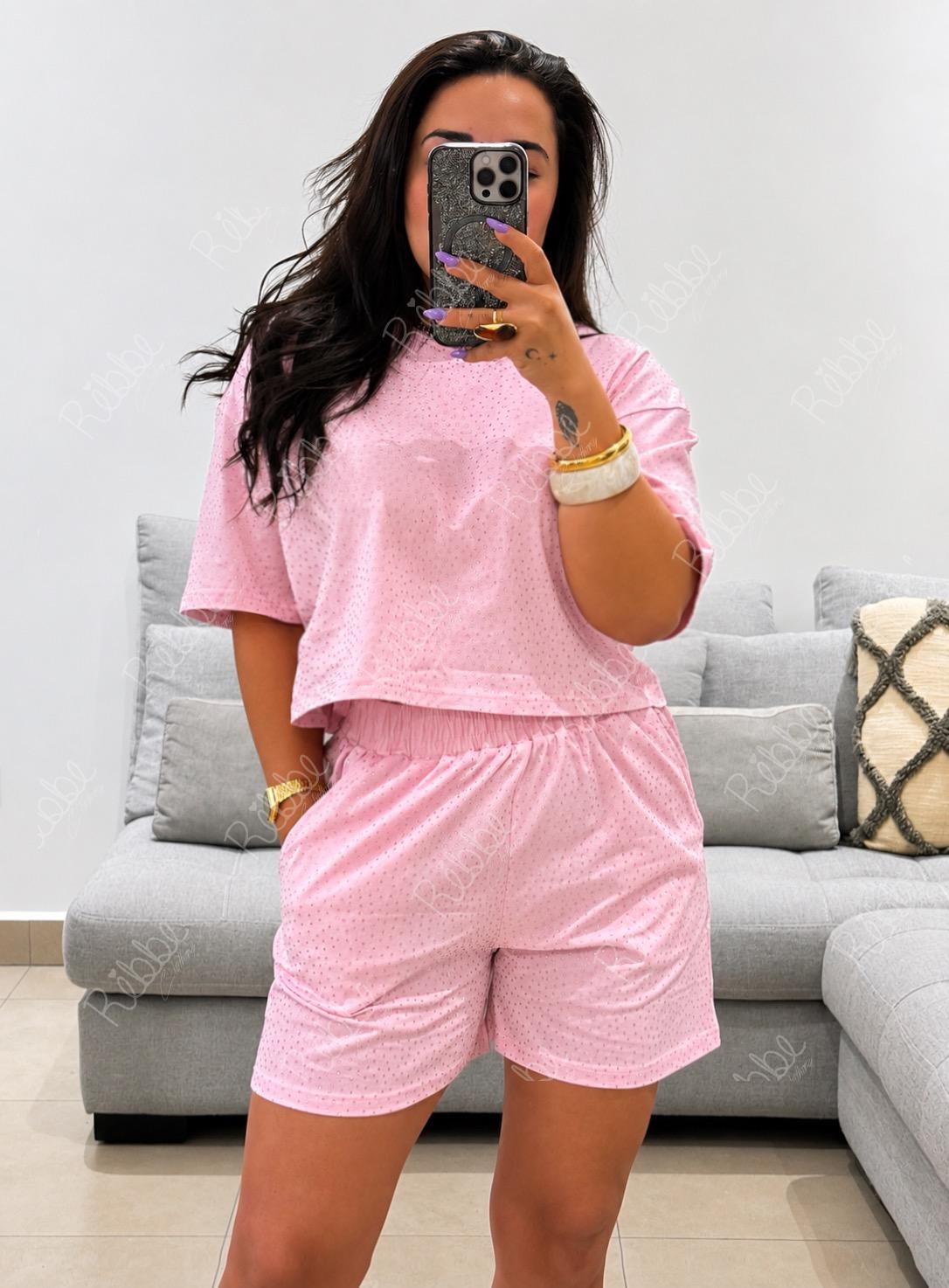 Set cristales rosa