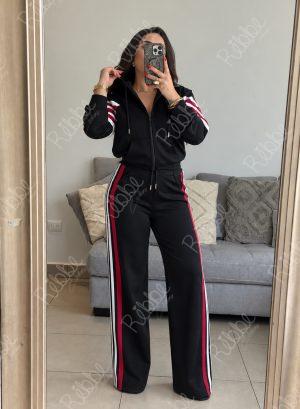 Set negro con rojo