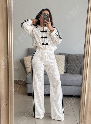 Set encaje blanco