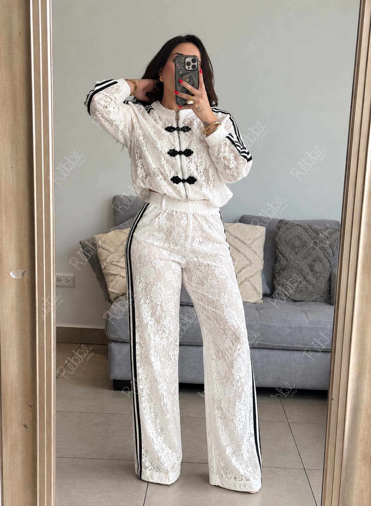 Set encaje blanco